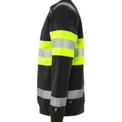 Varsel sweatshirt Fristads Stiby 7530 GKC, klass 1Storlek: XL, Varselgul/Svart