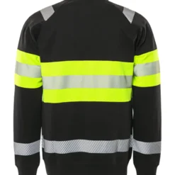 Varsel sweatshirt Fristads Stiby 7530 GKC, klass 1Storlek: XL, Varselgul/Svart