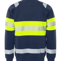 Varsel sweatshirt Fristads Stiby 7530 GKC, klass 1Storlek: XL, Varselgul/Svart