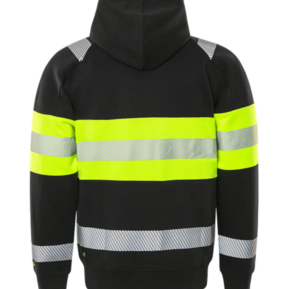 Varsel sweatshirt-jacka Fristads Stiby med Huva 7532 GKC, klass 1