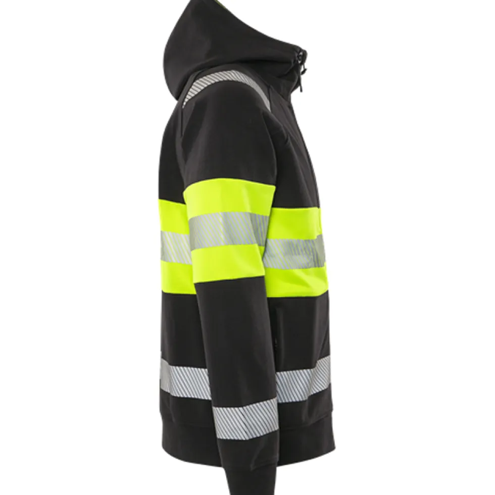 Varsel sweatshirt-jacka Fristads Stiby med Huva 7532 GKC, klass 1