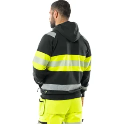 Varsel sweatshirt-jacka Fristads Stiby med Huva 7532 GKC, klass 1