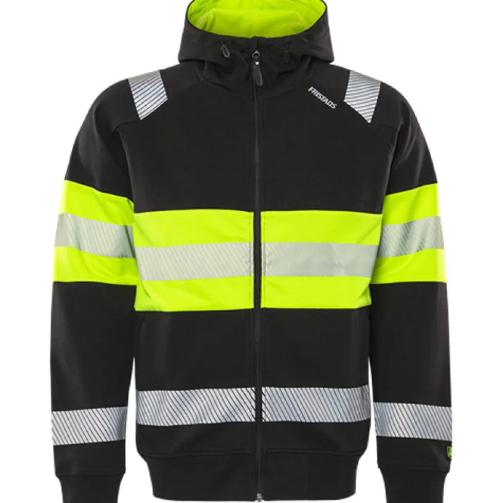Varsel sweatshirt-jacka Fristads Stiby med Huva 7532 GKC, klass 1