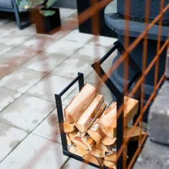 Vedställ Skotte Garden Metall Svart