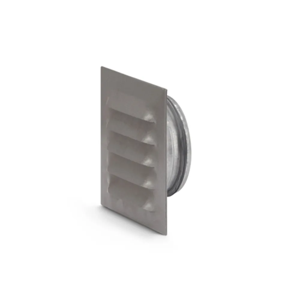 Ventilgaller Fresh Kvadratisk Med StosØ160/205x205 mm, Svart