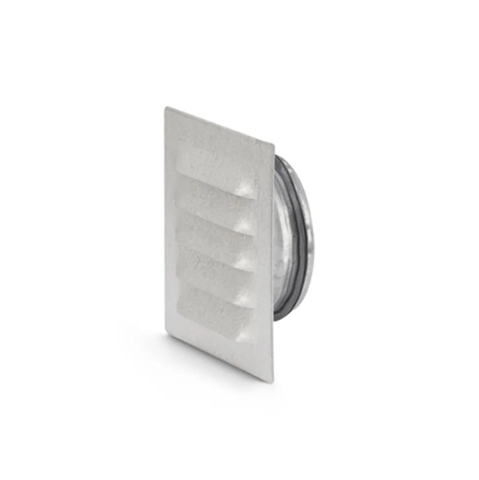Ventilgaller Fresh Kvadratisk Med StosØ160/205x205 mm, Svart