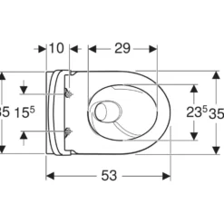 Vägghängd Toalettstol Geberit iCon Rimfree Turboflush 503.046.JT.1
