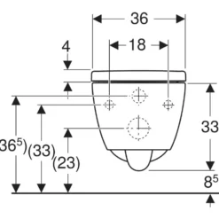 Vägghängd Toalettstol Geberit iCon Rimfree Turboflush 503.046.JT.1