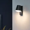 Vägglampa Eglo CaldieroSvart med sensor