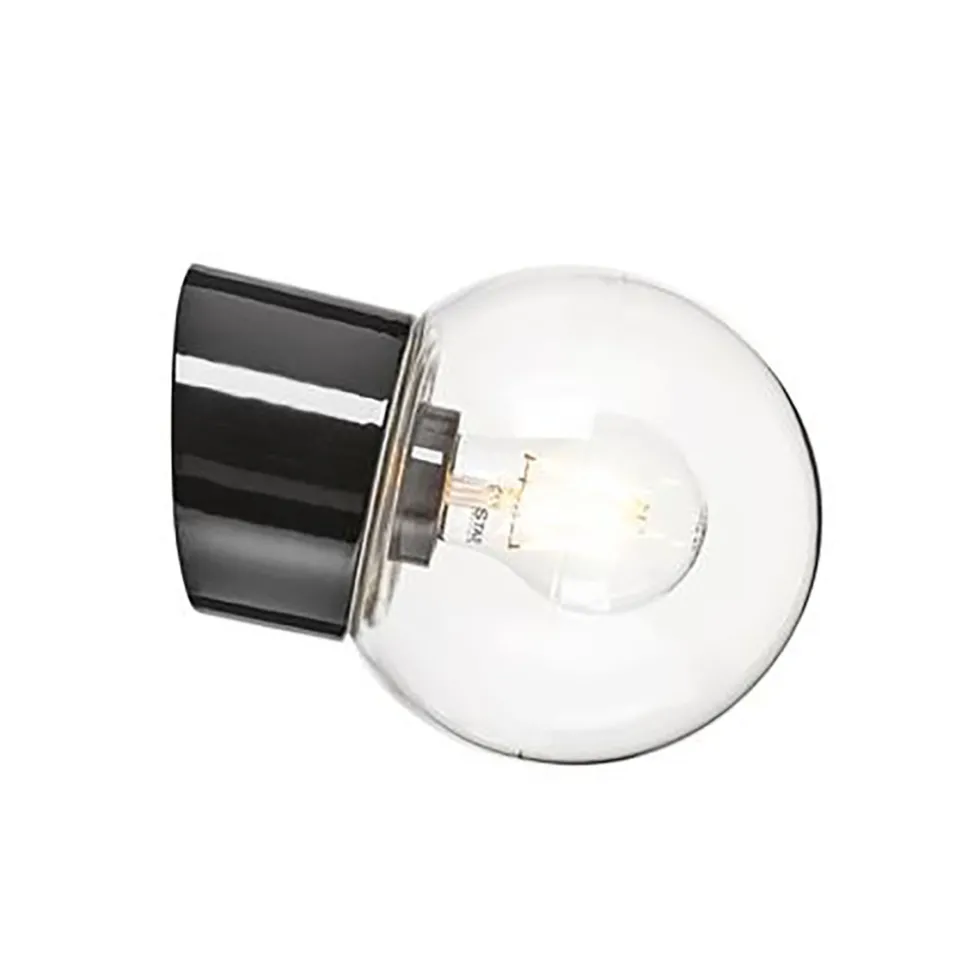 Vägglampa Ifö Electric Classic Glob Klar Sned IP54
