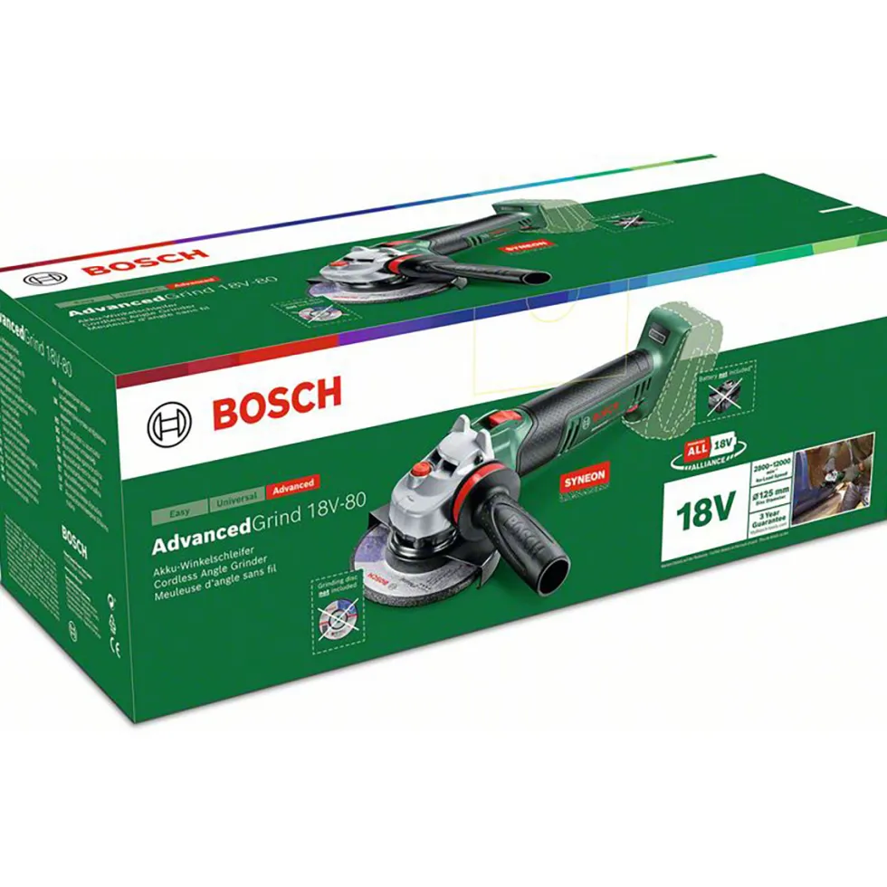 Vinkelslip Bosch Power Tools 18V-80