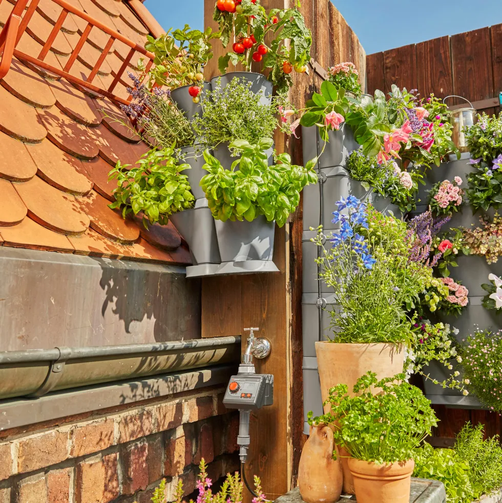 Växthållare Gardena Nature Up! Grundpaket Vertikal Hörn