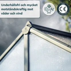Växthus Canopia by Palram Glory 12,2 m² Mörkgrå