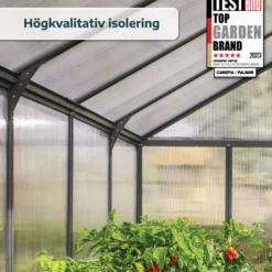 Växthus Canopia by Palram Glory 12,2 m² Mörkgrå