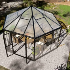 Växthus Lyfco Gazebo 12,7 m² Premium 4 mm Säkerhetsglas