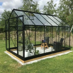 Växthus Lykke Hybrid 97 m2 Svart