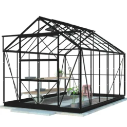 Växthus Lykke Hybrid 97 m2 Svart