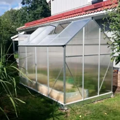 Växthus Metalcraft Rektangulär Aluminiumram med UV-Skyddad Kanalplast, 5,6 m²