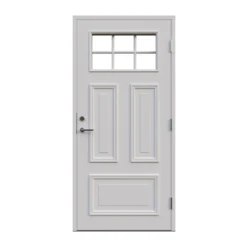 Ytterdörr Leksandsdörren Karlsvarvet Glas Eco74 RC2N