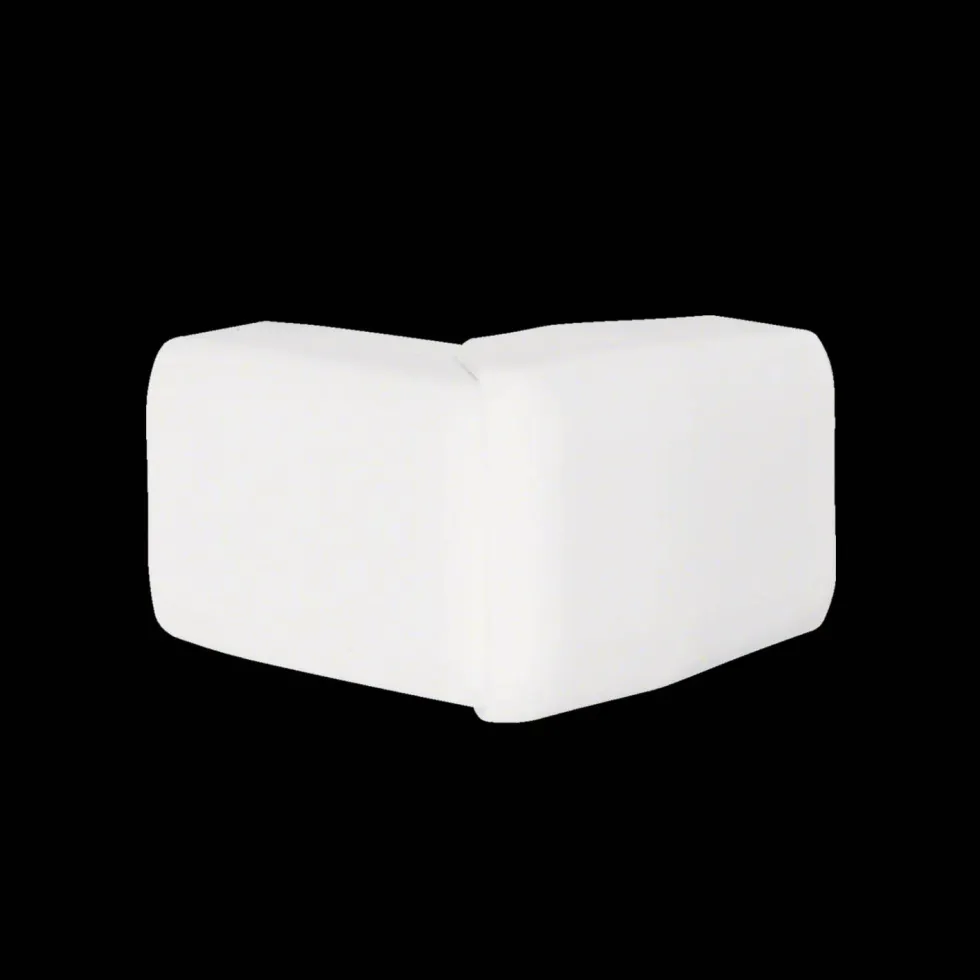 Ytterhörn till Minikanal Hager ATA/ATH Flexibelt Halogenfri Vit RAL 9016